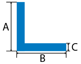 Aluminium Angle Cross Section