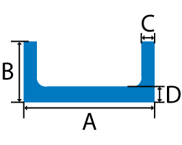 Mild Steel Channel Cross Section