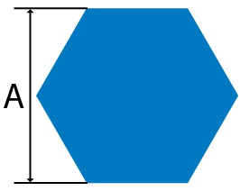 Mild Steel Hexagon bar cross section
