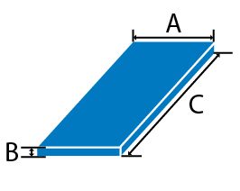 Tool steel flat ground stock cross section