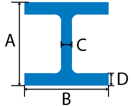 Mild Steel Column Cross Section